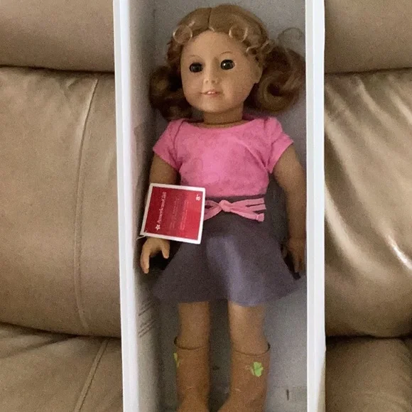 American Girl Doll in Blue Box with Red Band - Picture 1 of 10